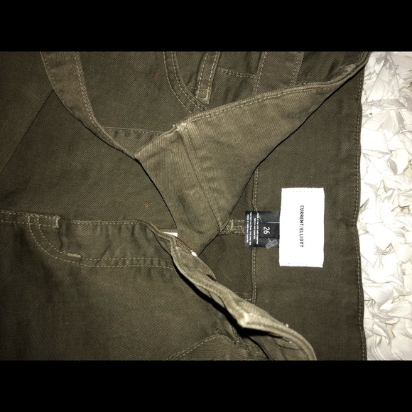 Current Elliot High waisted army green jeans - Picture 3 of 3